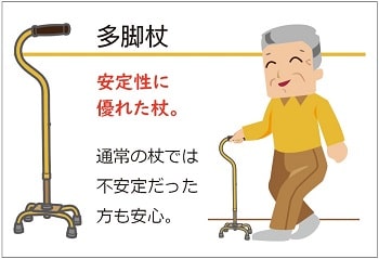 多脚杖の特徴