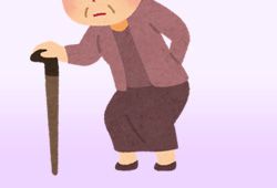 杖のおばあさん