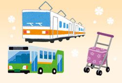 シルバーカーで出かけるイメージ