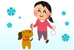 犬の散歩のイメージ
