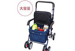 たくさん荷物が入るシルバーカーのイメージ