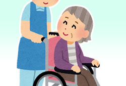車椅子に座る女性のイメージ