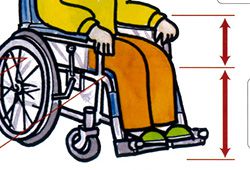 車椅子に座る人のイラスト
