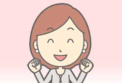 笑顔のお母さん