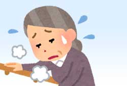 疲労している女性のイメージ
