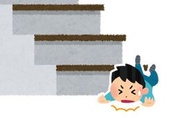 転ぶ老人のイメージ
