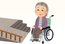 車椅子に座る祖母のイメージ
