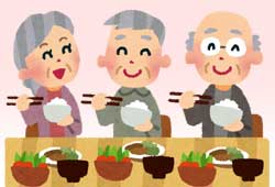 福祉施設での食事