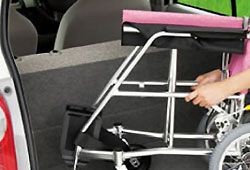 車椅子を車に乗せる