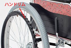 車椅子のハンドリム