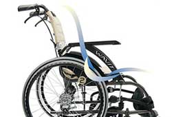 車椅子を漕ぐイメージ