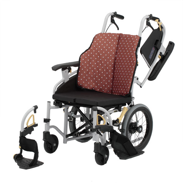 日進医療器】シン・ウルトラ 介助式モジュール車椅子 NAH-SU7・Lo