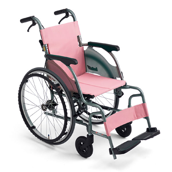 在庫限り特価※【MiKi】自走式軽量車椅子 CRT-1 PU ｜車いすの格安通販